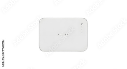 white portable wifi hotspot device with rounded corners minimalist design