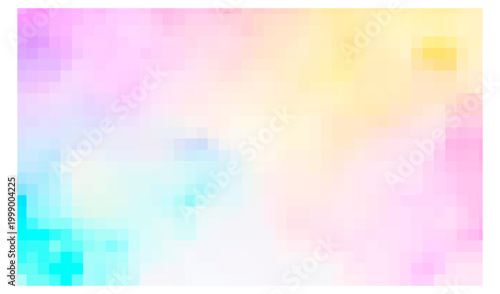 Pixels. Abstract background in pastel colors, vector