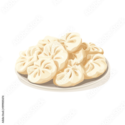 Manti, 2D flat vector illustration in icon style, isolated on a white background