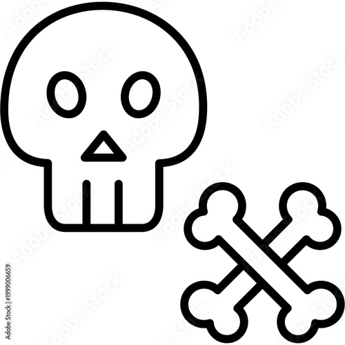 Skull Bone Icon