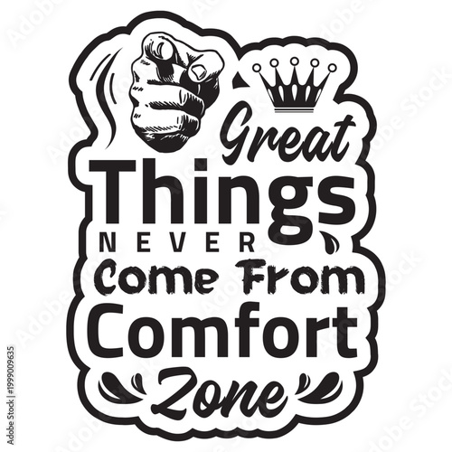 Great Things T-shirt Hoodie monochrome, fashion art vector