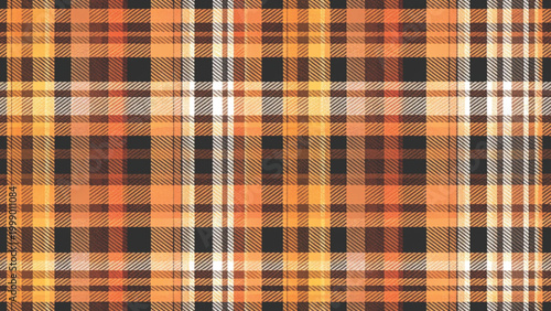 seamless plaid fabric pattern warm beige color palette vector background 
