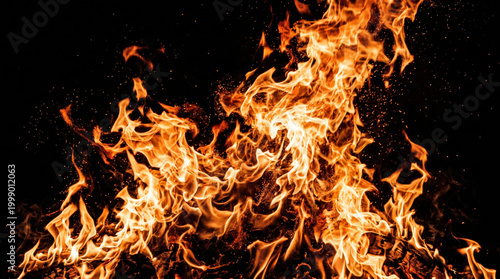 Fire flame texture orange fire black background abstract flame pattern burning fire hot flame fire texture flame texture blaze ember heat inferno smoke spark firelight glowing fiery intense bright