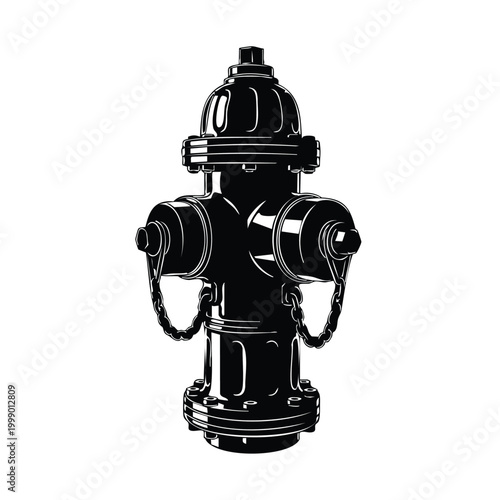 Fire hydrant silhouette set bundle for emergency services and urban safety.