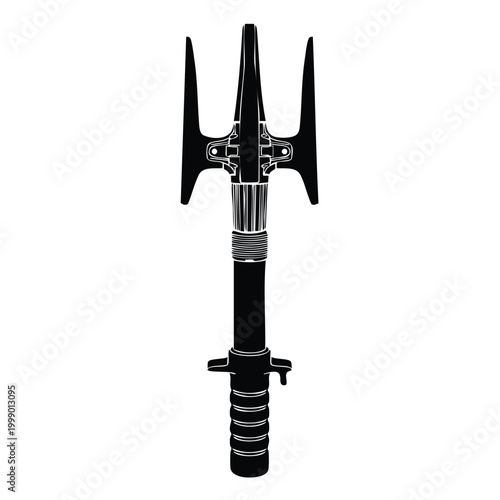 Firefighter halligan tool silhouette set bundle for emergency breaching.