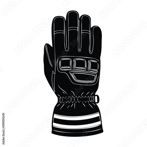 Safety work glove silhouette set bundle for industrial hand protection.