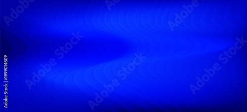Dark blue gradient abstract background, shiny liquid with striped effect. Wavy striped glass refraction.
