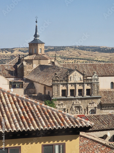 Overview of the tourist city of Toledo, Spain