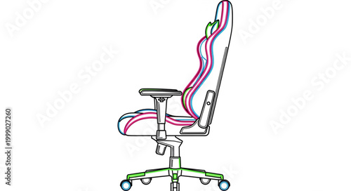 Modern Office Chair with Adjustable Features and Ergonomic Design.