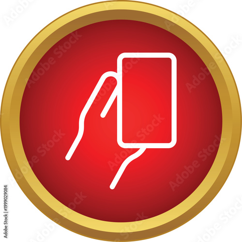 Referee hand holding a red card indicating a penalty or foul in sports