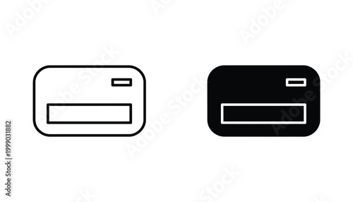 Credit card payment icon set featuring financial transaction symbols in both clean line art and solid black graphic styles for e-commerce and banking apps