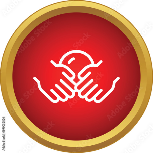 Fortune teller hands holding crystal ball for prediction