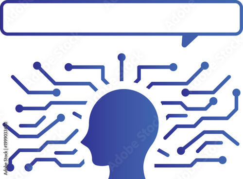 生成AI AIチャット チャットボット 人工知能 吹き出し DX 業務効率化 ビジネス テクノロジー 背景