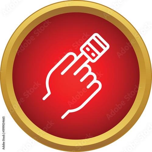 Hand with a finger in a pulse oximeter checking oxygen saturation and heart rate