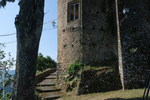Il villaggio di Cornice nel territorio comunale di Sesta Godano in provincia di La Spezia, Liguria, Italia.