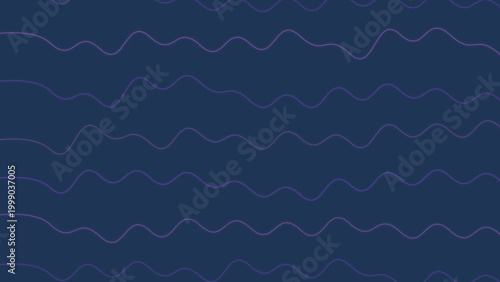 Dynamic flowing wavy line pattern creating an elegant abstract visual texture on a deep indigo background, perfect for contemporary digital designs