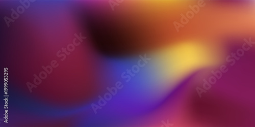 Night starry sky. Northern lights. Purple blue yellow aurora borealis elegant geometry