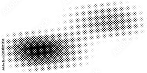 Dotted halftone texture background. Vanishing grunge gritty noise wallpaper. Monochrome pop art gradient overlay. Weathered pixelated raster comic backdrop. Vector bitmap fading subtle surface