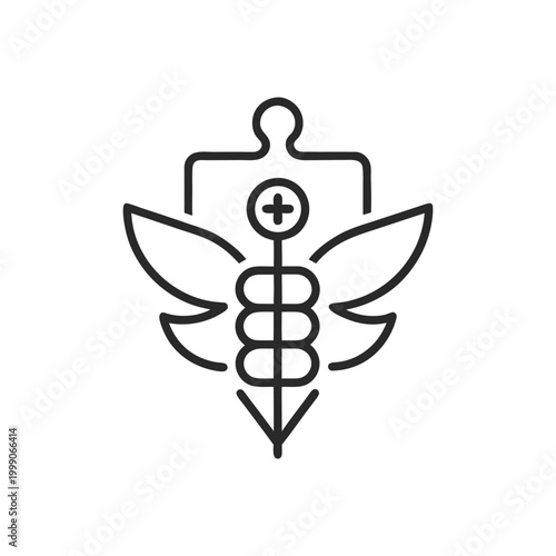 Medicine Outline Medical Icon Vector