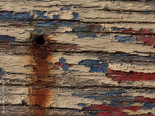 old painted wood