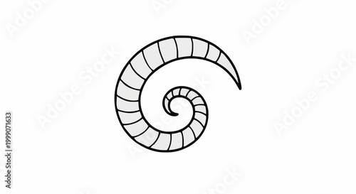 Abstract representation of a nautilus shell spiral, symbolizing growth and natural patterns