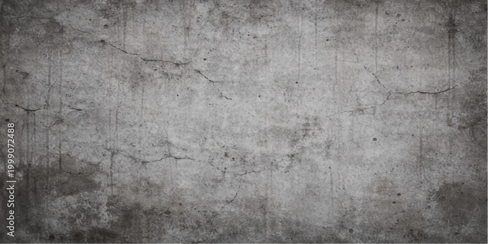 Fototapeta premium A textured grunge concrete wall features an aged gray stone surface with a dark weathered pattern, creating an old dirty cement backdrop for vintage wallpaper designs