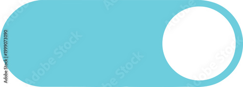 Cyan toggle switch button Vector