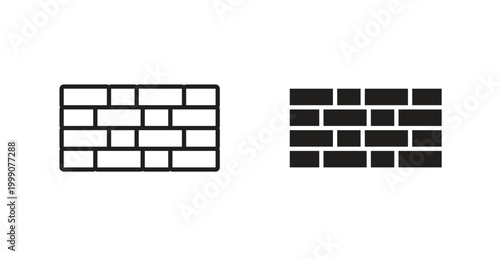 Wall icon for web design. icon symbol vector