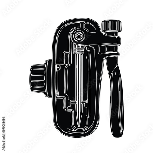 Robotic gripper silhouette set bundle tool for industrial technology.