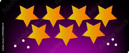 five star customer product review icon. red 5 star rating feedback for website, app, ui design.