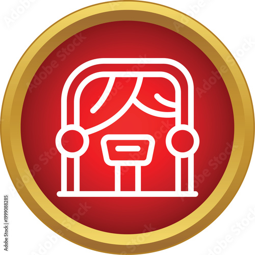 Stage icon representing theater performance and entertainment events