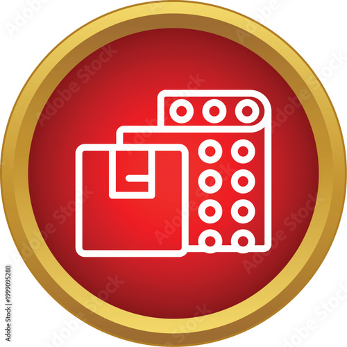 Packaging materials including a box and bubble wrap for safe delivery of items