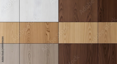 Wood texture swatches a variety of colors and finishes