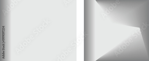 Abstract gradient white to gray transition with blurred edge