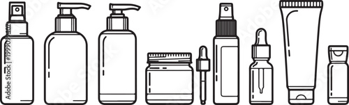 Set of flat icons for bathroom accessories and utensils Vector