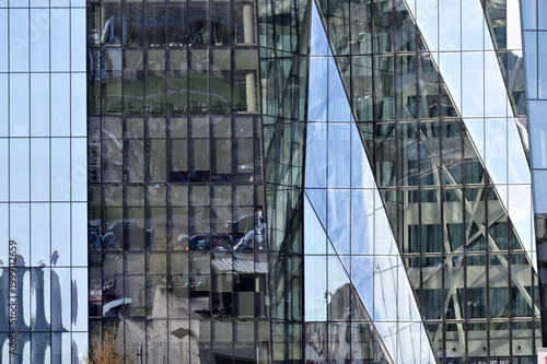 Modern office building in Vilnius, Lithuania