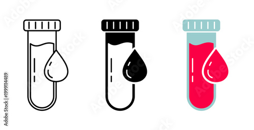 blood sample test icon