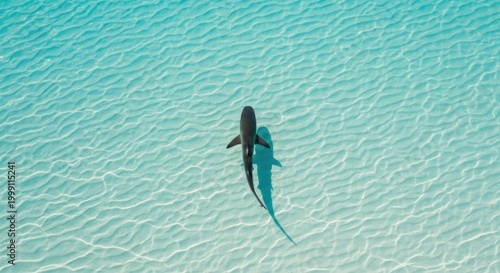shark in the water