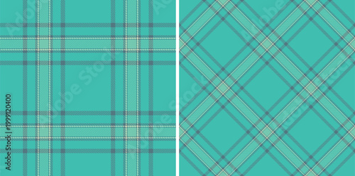 Plaid pattern seamless of textile check texture with a vector tartan background fabric. Set in summer colors for perfect fashion choices for any occasion.