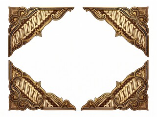 four decorative corner ornaments