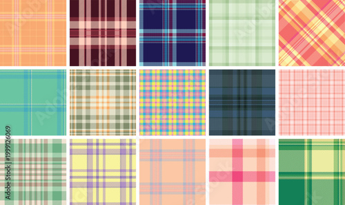 Tartan bundle for authentic Scottish heritage designs. Seamless vectors suit fashion, home textiles, stationery, and creative projects.