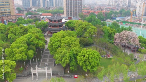 Spring Scenery of Longwang Temple Park in Wuhan, Hubei, China