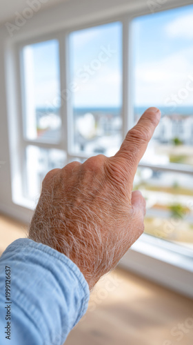 Realtor introducing clients to dream apartment with scenic view Free Download Realtor introducing clients to dream apartment with scenic view - GFXLoad