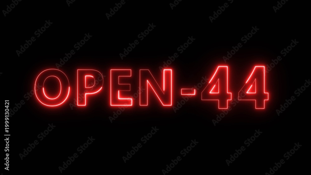 Obraz premium Neon counting game number. Glowing neon number illustration background.