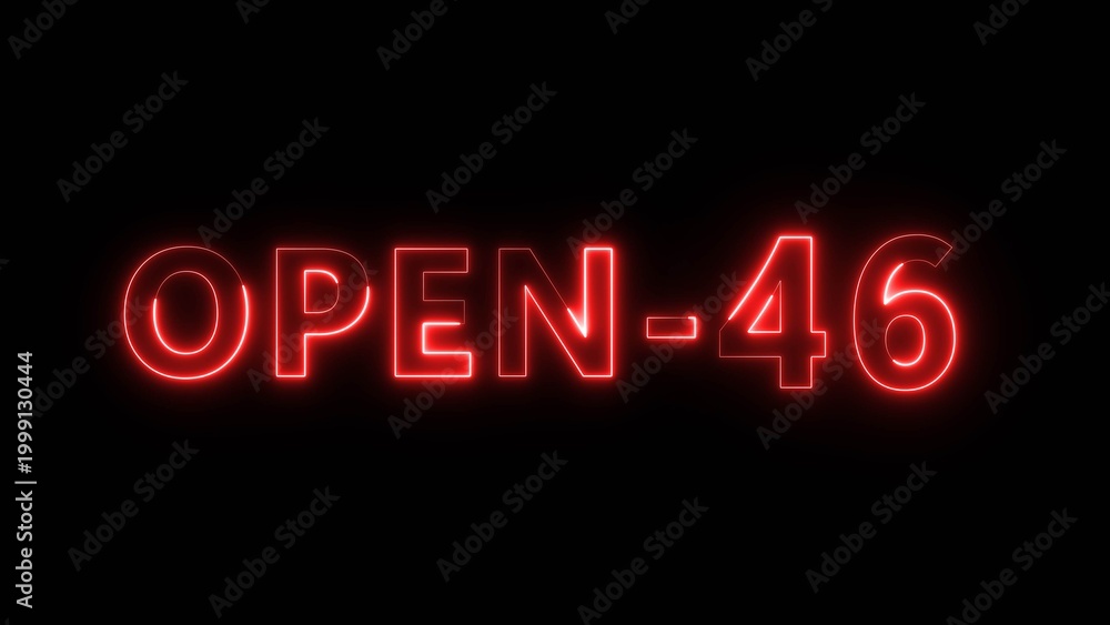 Obraz premium Neon counting game number. Glowing neon number illustration background.