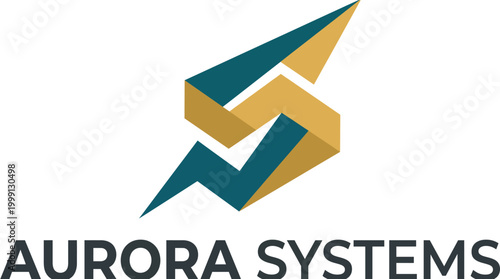 This logo features a striking design of geometric shapes symbolizing connectivity and innovation, ideal for a technology company focused on advanced systems and solutions.