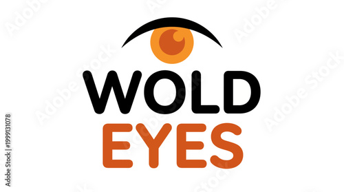 Wold Eyes logo reflects the vision care industry with a striking design; it symbolizes clarity, innovation, and the importance of eye health for modern consumers.