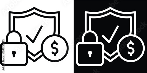 control Two-tone version in black and white background