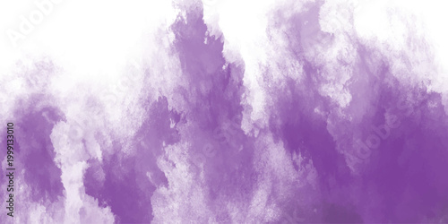 Abstract watercolor splash background with vibrant purple and white ethereal cloudy textures for artistic design and creative projects