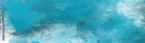 Deep turquoise and grey watercolor abstract with white highlights for atmospheric backgrounds and expressive artistic designs